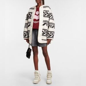 ISABEL MARANT Himemma Reversible Faux Shearling Jacket 36